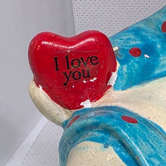 Vintage Raggedy Ann & Andy Piggy Bank "I Love You" 1970s Bobbs-Merrill Co. Korea - Picture 2 of 16